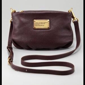 Marc Jacobs Black Crossbody Bag with Gold Accents